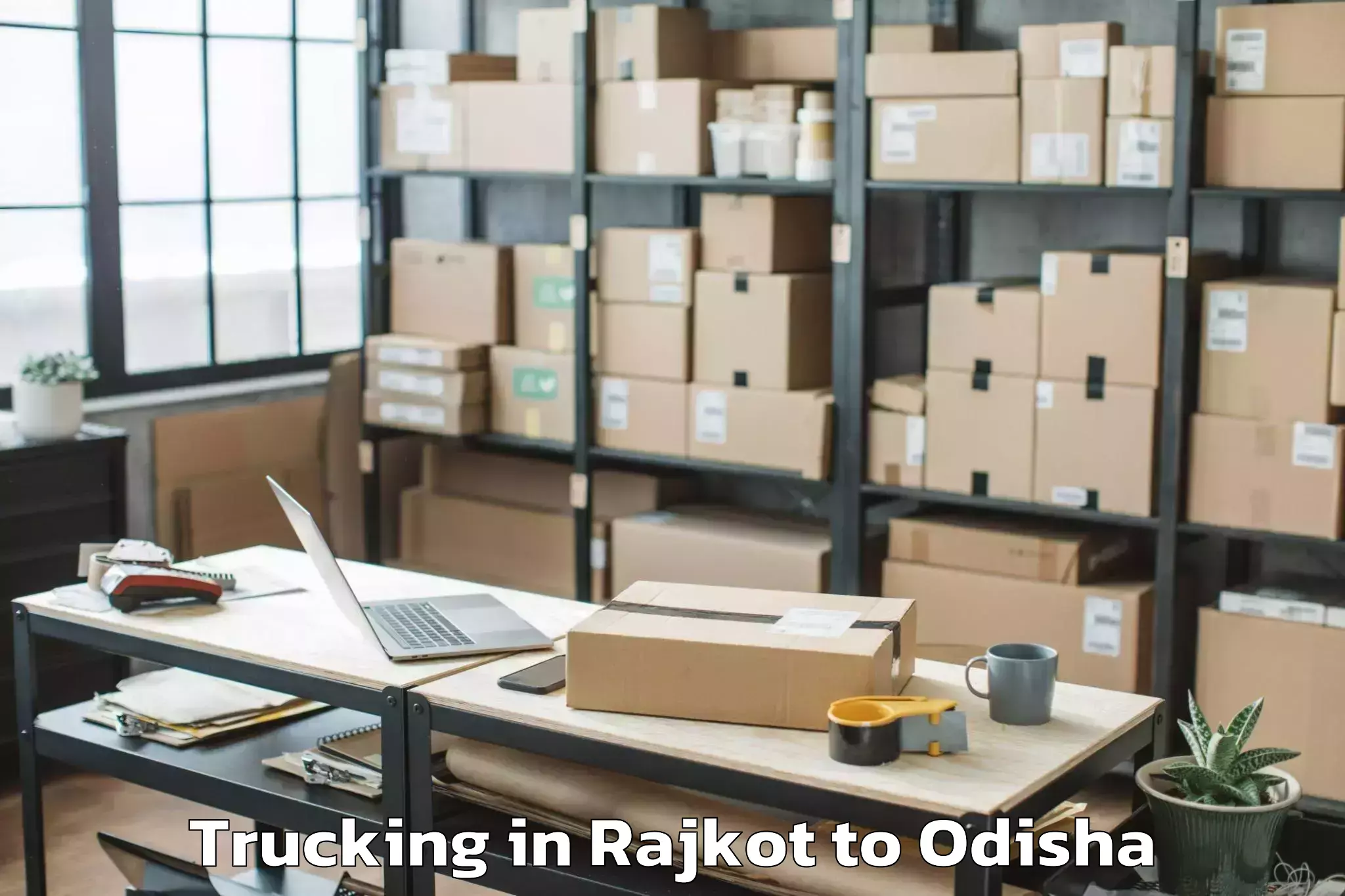 Hassle-Free Rajkot to Athagad Trucking